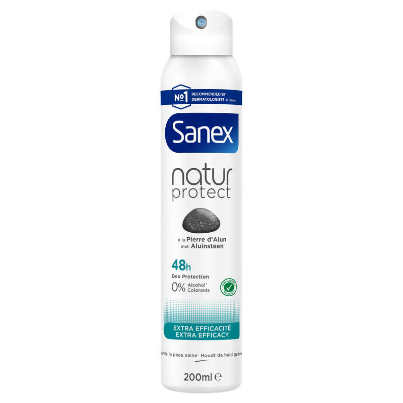 Sanex Déodorant Spray Natur Protect Extra efficacité 200ml