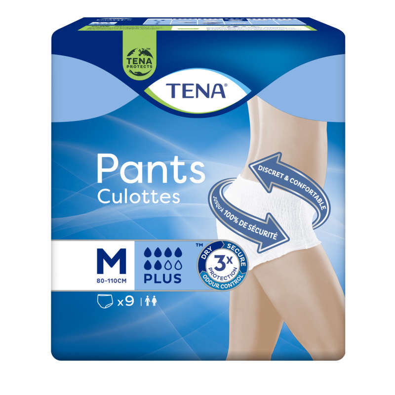 Tena Culottes Pants Plus Medium x9