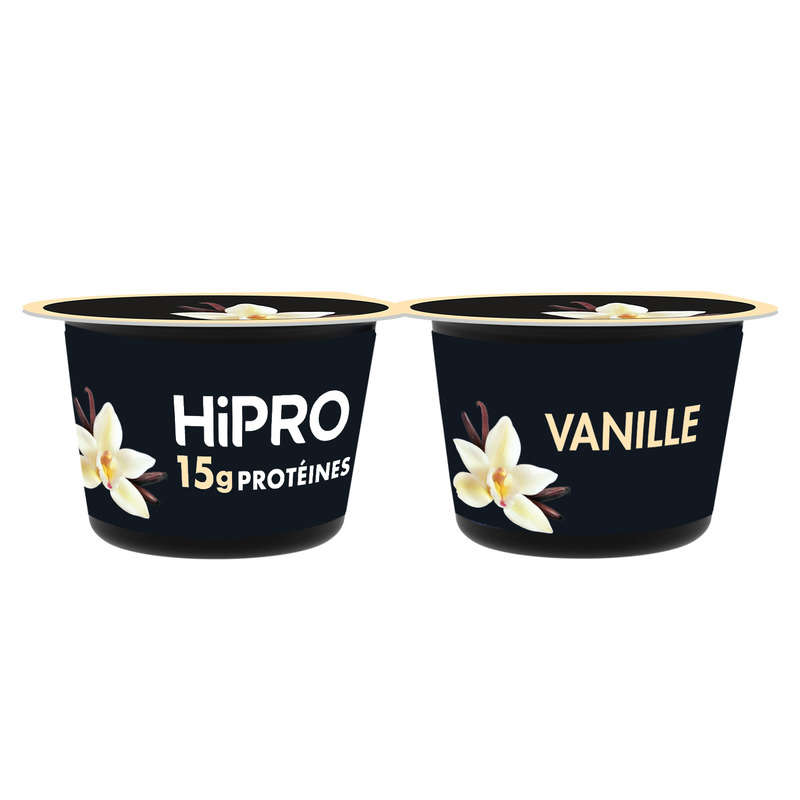 Hipro Yaourt Vanille 15g Protéines 2x160g