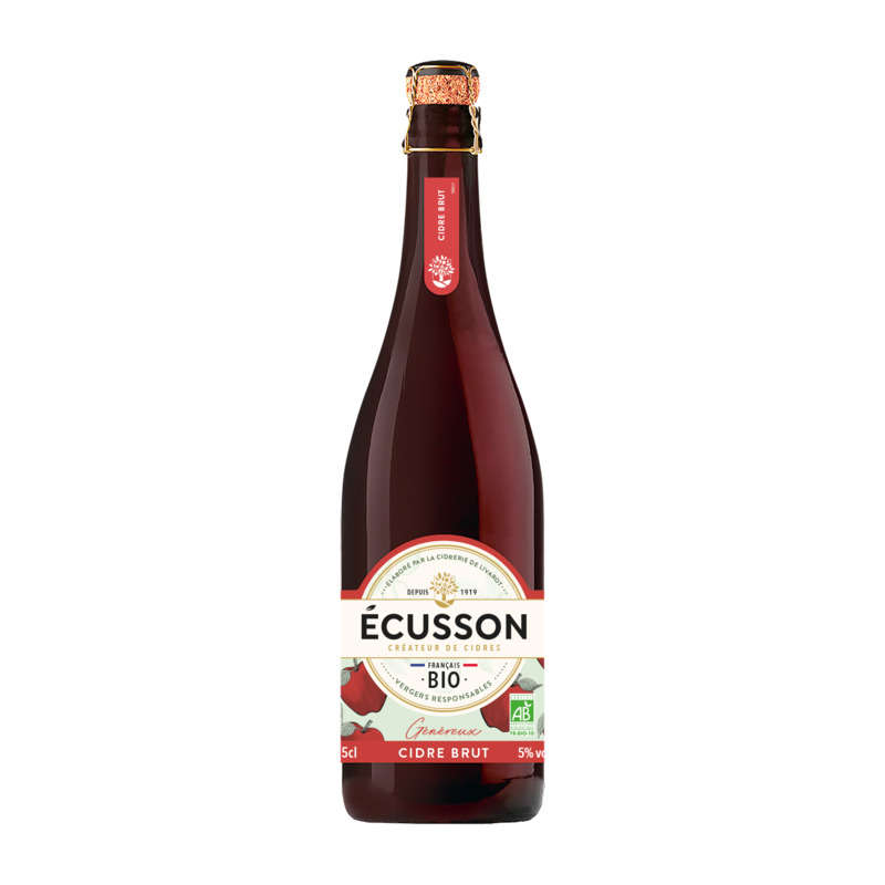 Ecusson Cidre brut Bio 75cl