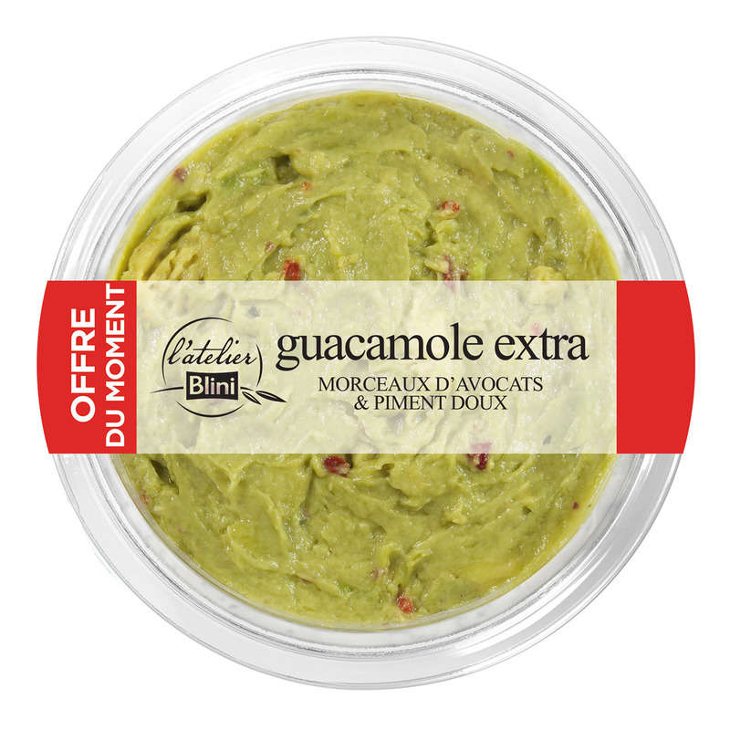 L'Atelier Blini Guacamole Extra Morceaux D'Avocats & Piments Doux 180G