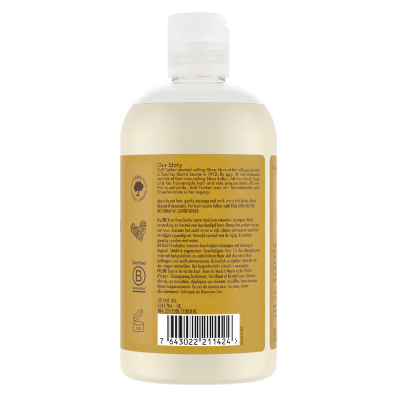 Shea Moisture shampoing hydratant & fortifiant au beurre de karité pur 384ml