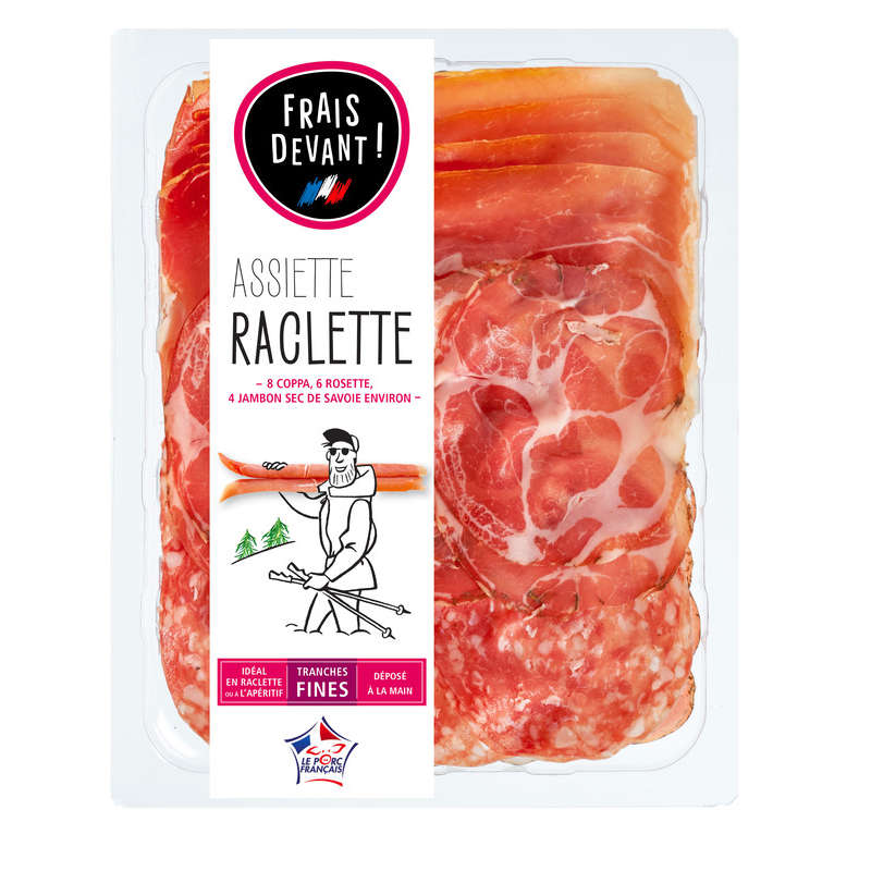 Frais Devant Assiette Charcuterie Raclette 140g