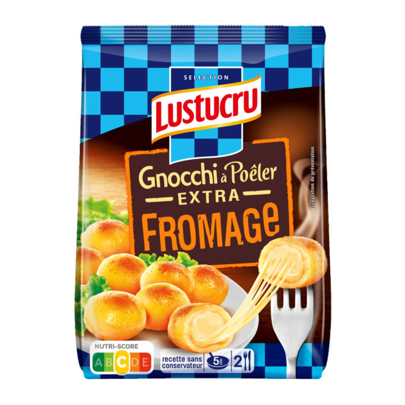 Lustucru Gnocchi à poêler au fromage 285g