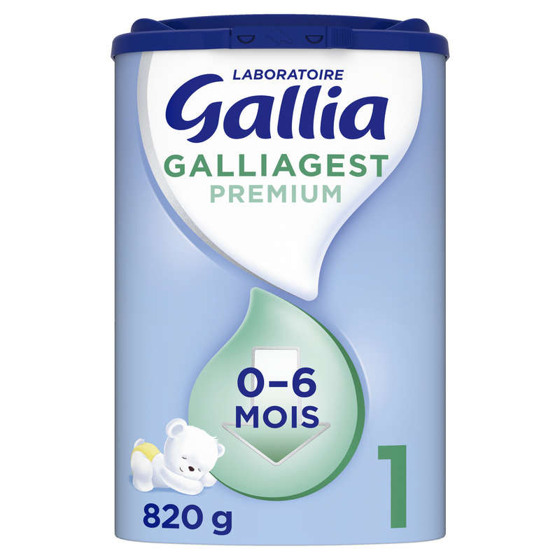 Galliagest lait premium 1 de 0-6 mois 820 g