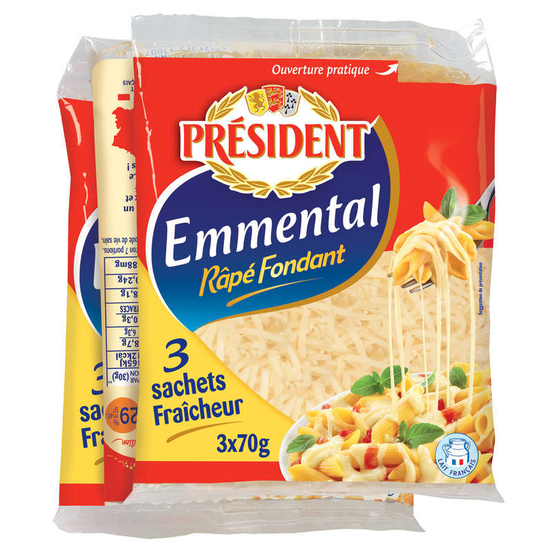 Président Emmental Râpé Fondant 3x70g