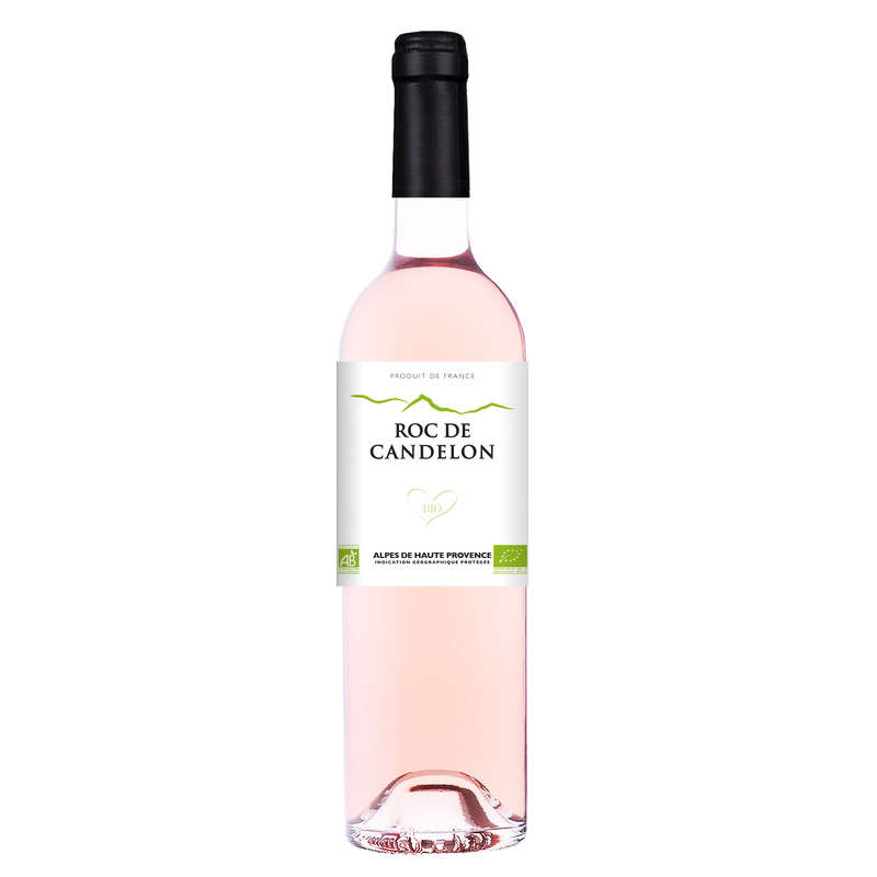 Roc de Candelon AOP Coteaux d'Aix-en-Provence, Rosé, Vin Bio, 75cl