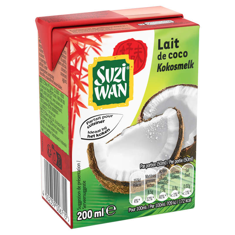 Suzi Wan Lait de Coco 200ml