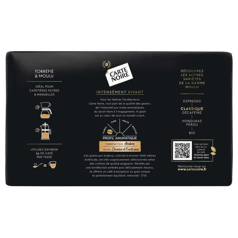 Carte Noire Café Moulu Arôme Intense 3x250g