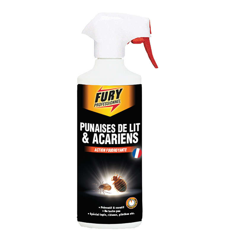 Fury Professionnel tue punaises de lit et acariens 500ml