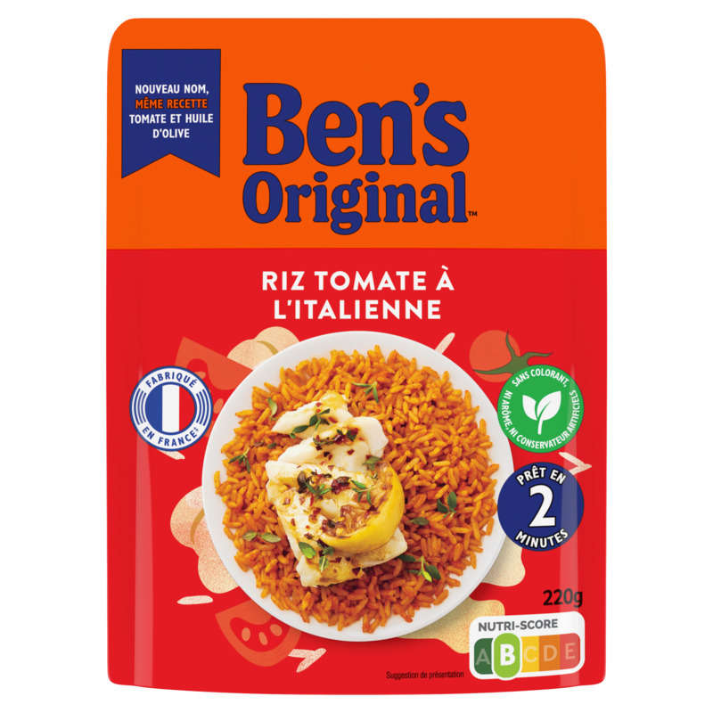 Ben's Original Riz Tomate à l’Italienne Micro-Ondable 220g