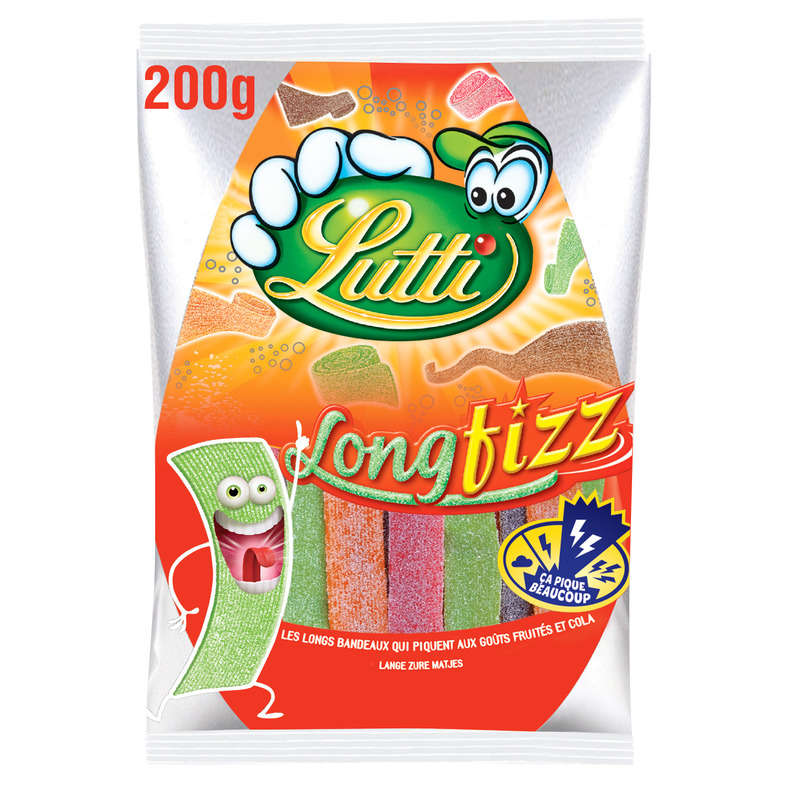 Lutti Bonbons LongFizz 200g