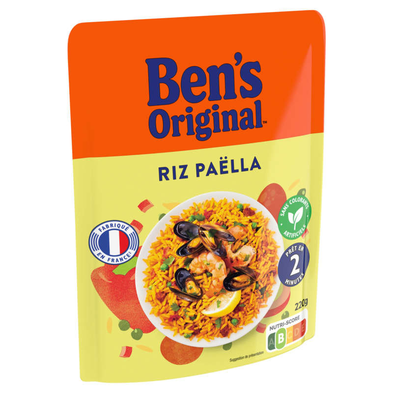 Ben'S Original riz paëlla micro-ondable 220g