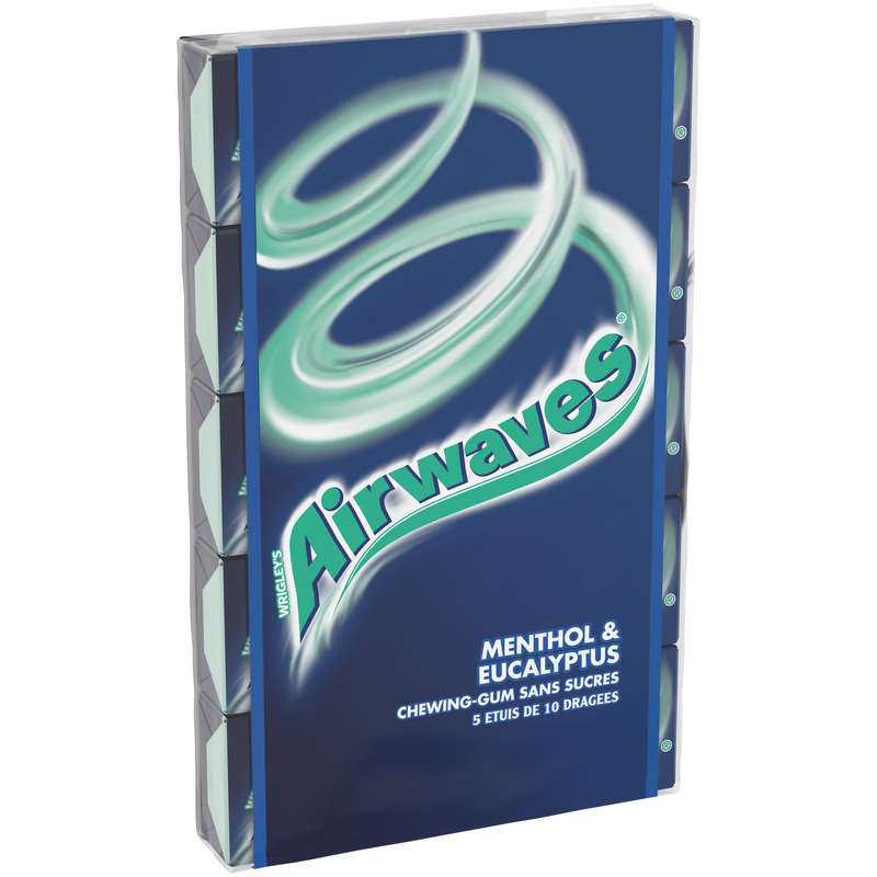 Airwaves Chewing-Gum Menthol Et Eucalyptus Sans Sucres 70g