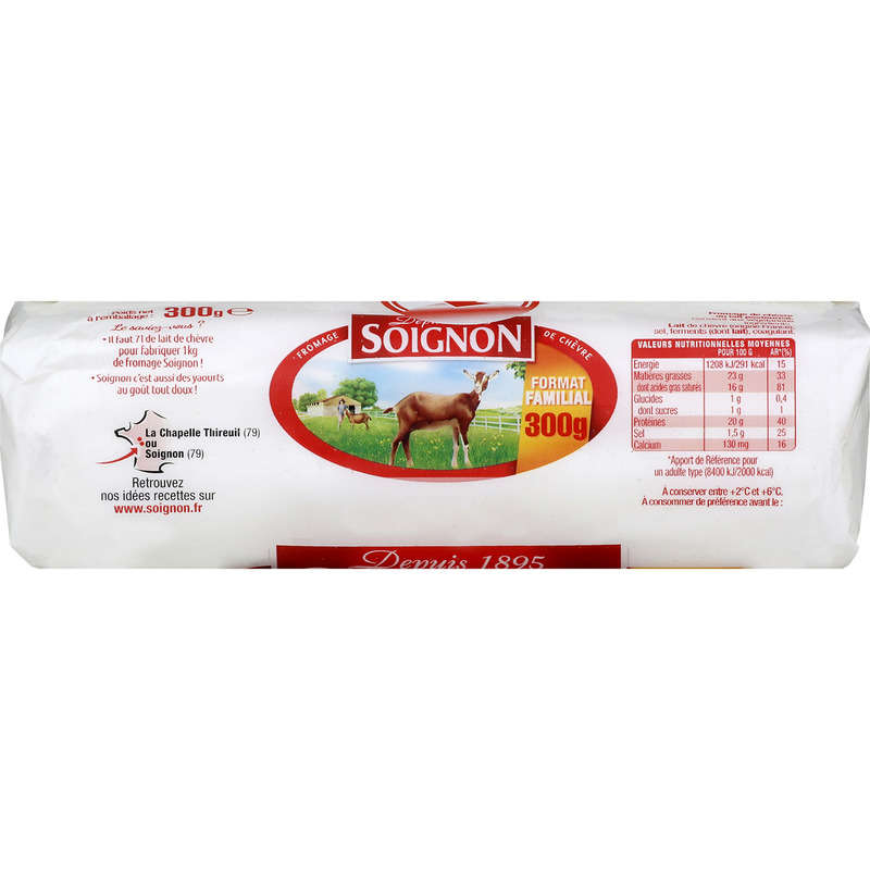 Soignon Sainte Maure Format Familial 300g