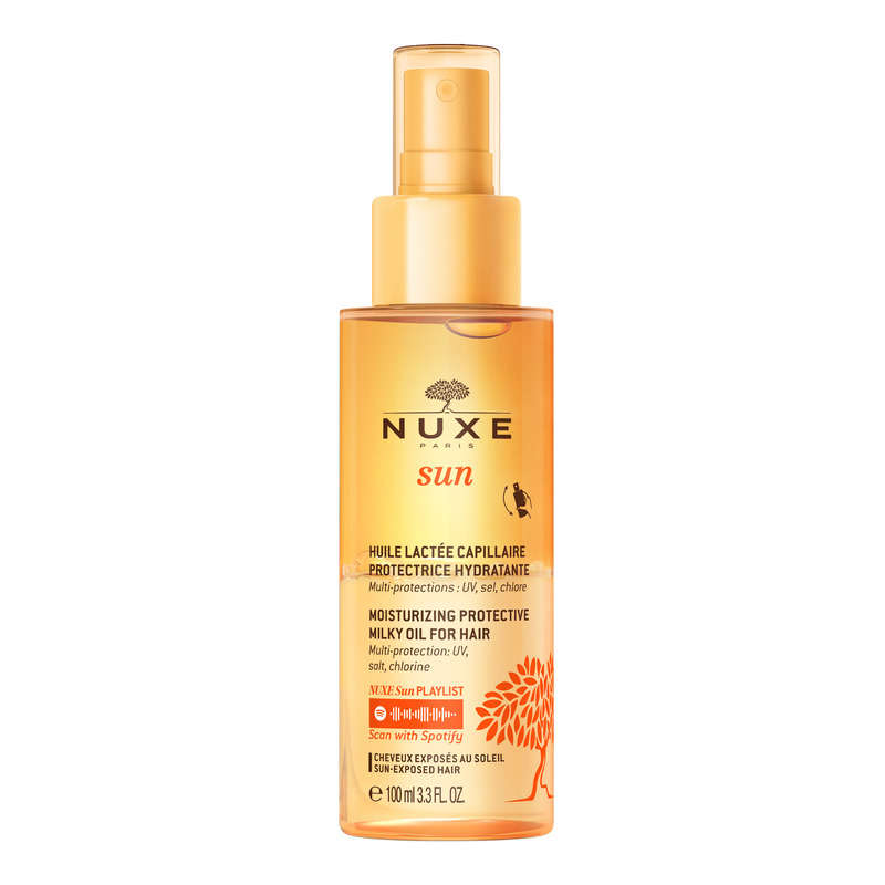 [Para] Nuxe Sun Huile Lactée Capillaire Protectrice Hydratante Solaire 100ml