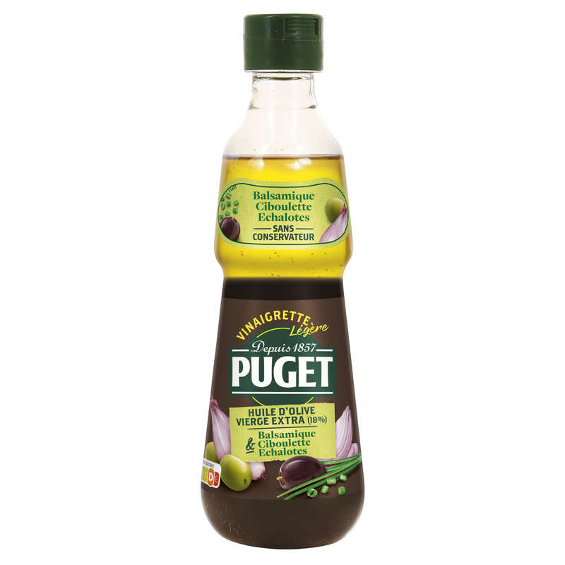 Puget Vinaigrette Légère À L'Huile D'Olive Vierge Extra 330ml