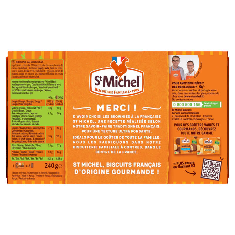 St Michel Mini Brownie Chocolat 240g