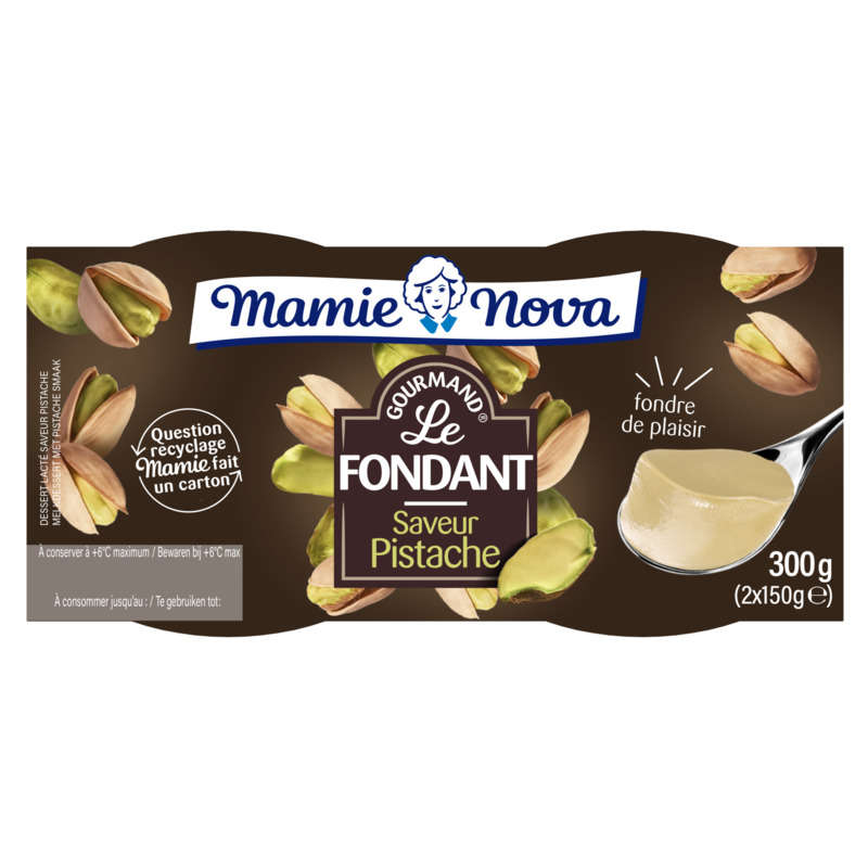 Mamie Nova Dessert Lacté À La Pistache 2x150g