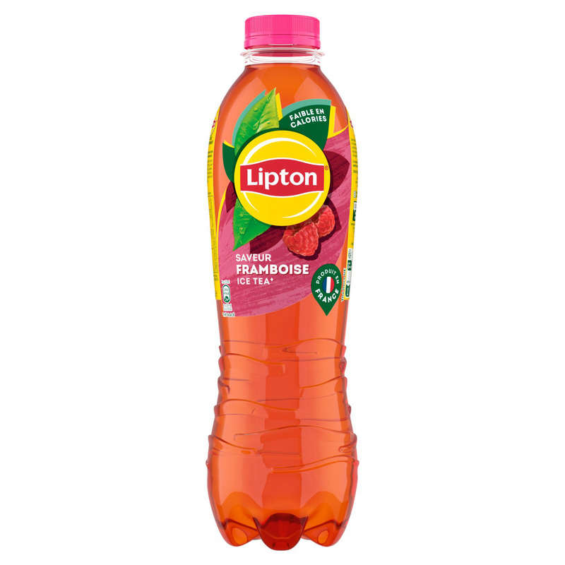 Lipton - Ice Tea - Boisson au thé saveur framboise - La bouteille de 1,25L