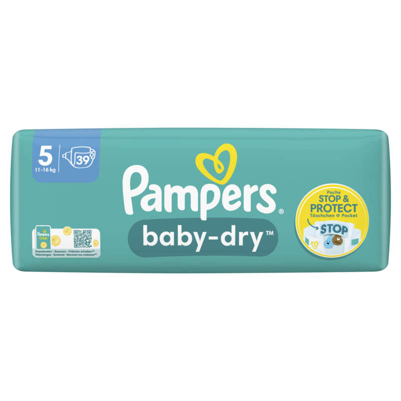 Pampers Couches Baby-Dry Taille 5 x39