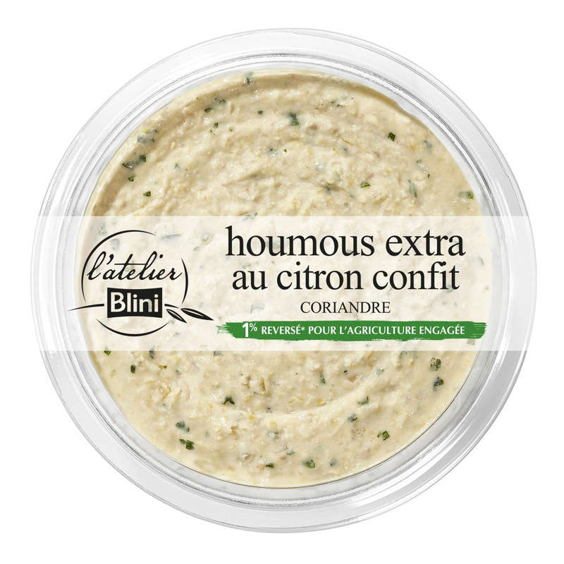 L'Atelier Blini Houmous Au Citron Confit 175g