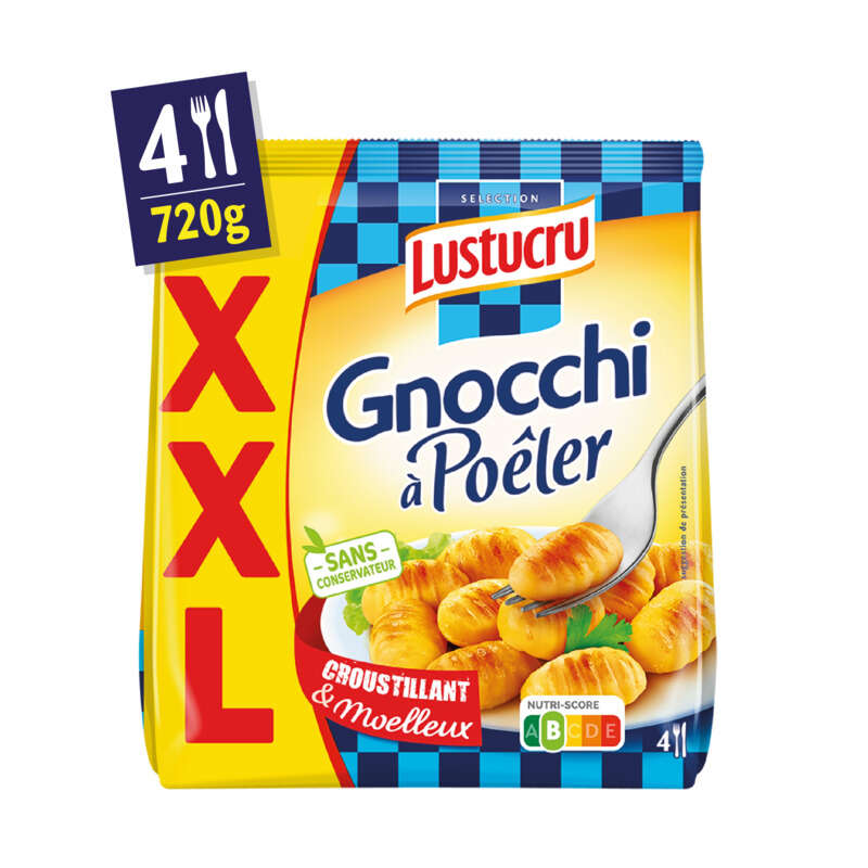 Lustucru Gnocchi à poêler format XXL 720g