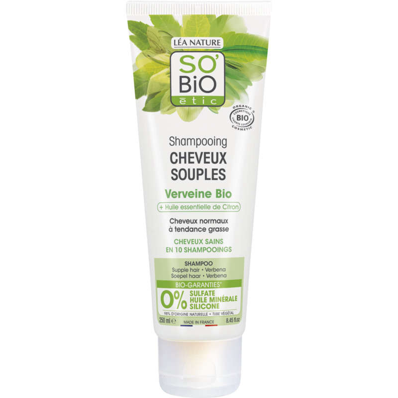 SO'BiO Étic Shampooing Cheveux Souples à la Verveine Bio 250ml