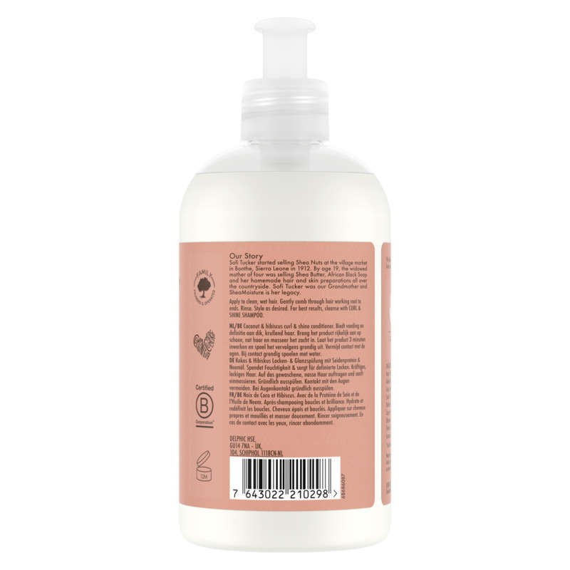 Shea Moisture après-shampooing femme noix de coco & hibiscus 384ml