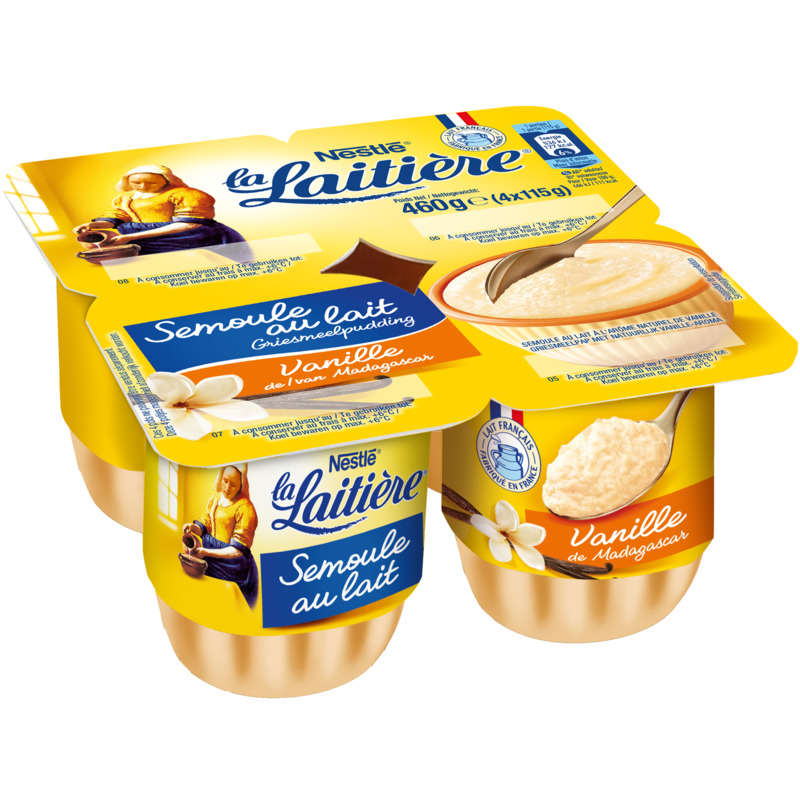 Nestlé La Laitière Semoule Au Lait Vanille 4x115g