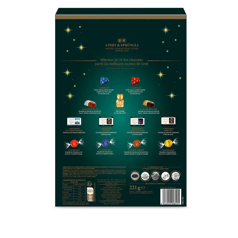 Lindt Calendrier De L'Avent 221G