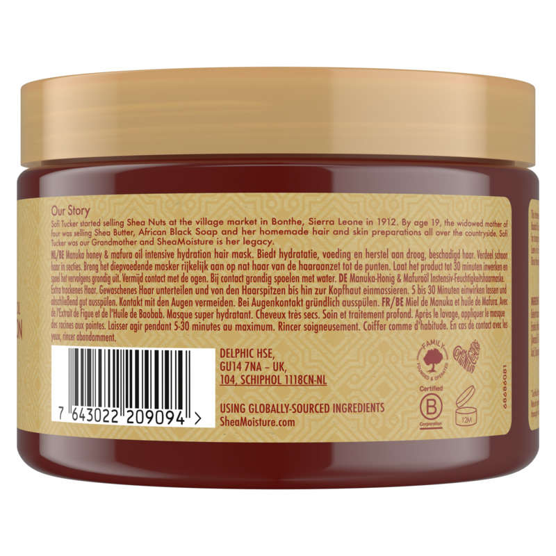 Shea Moisture shampooing femme miel de manuka & huile de mafura 355ml