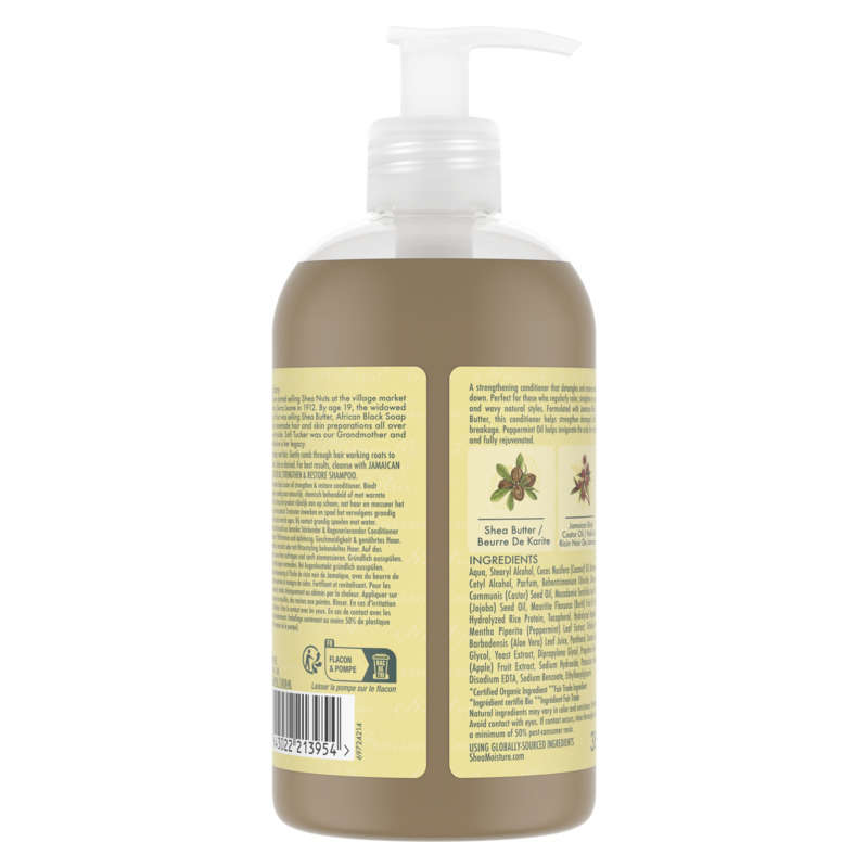 Shea Moisture après-shampooing huile de ricin noir de jamaïque 384ml