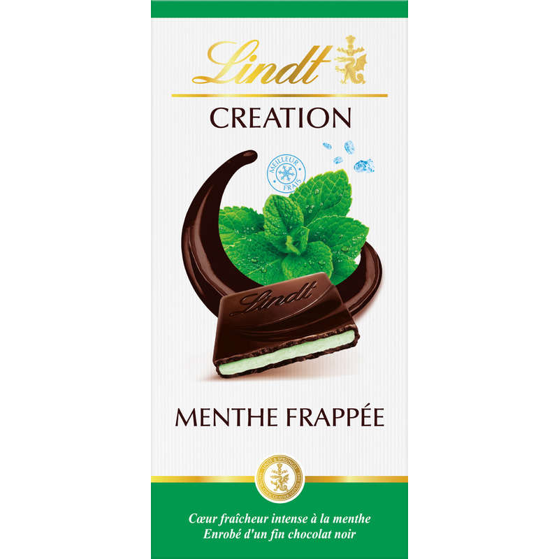 Lindt Création Noir Menthe Frappée 150g