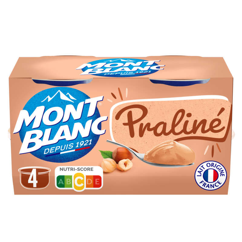 Mont Blanc Crème Dessert Praliné 4x125g