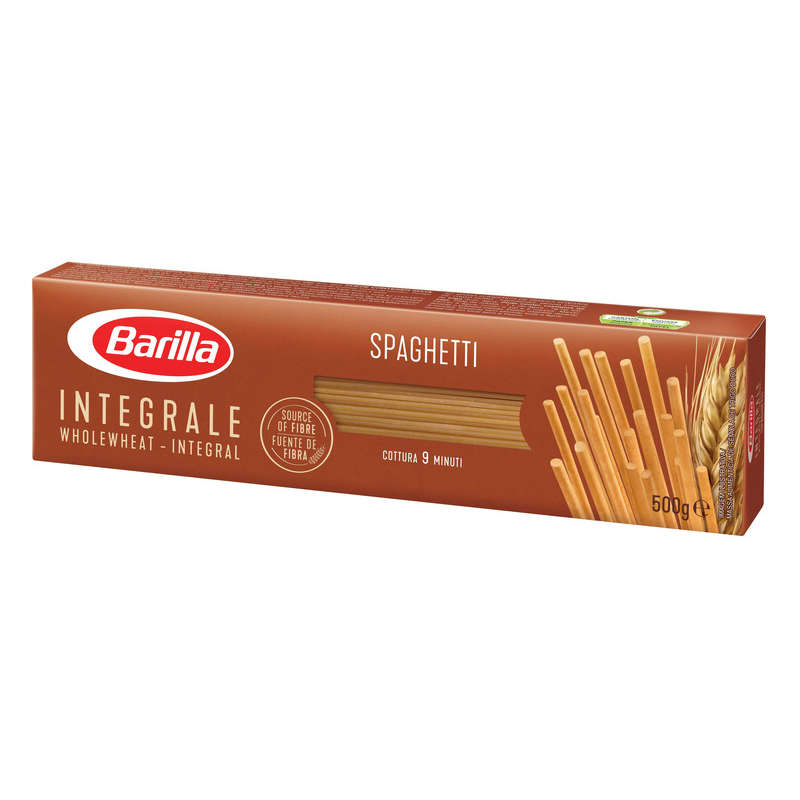 Barilla Pâtes spaghetti au blé complet intégrale 500g