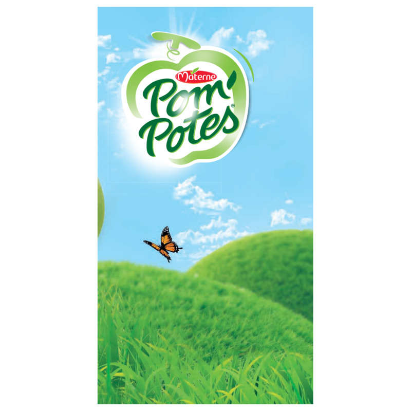Pom'Potes Compote Pomme Le Pack De 12x90g