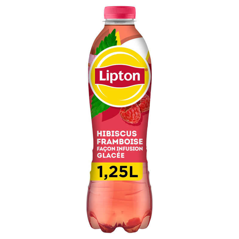 Lipton Hibiscus Framboise Façon Infusion Glacée 1,25L