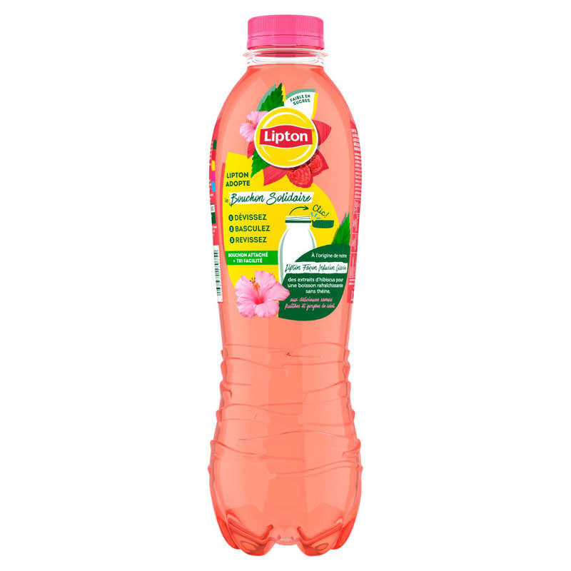 Lipton Hibiscus Framboise Façon Infusion Glacée 1,25L