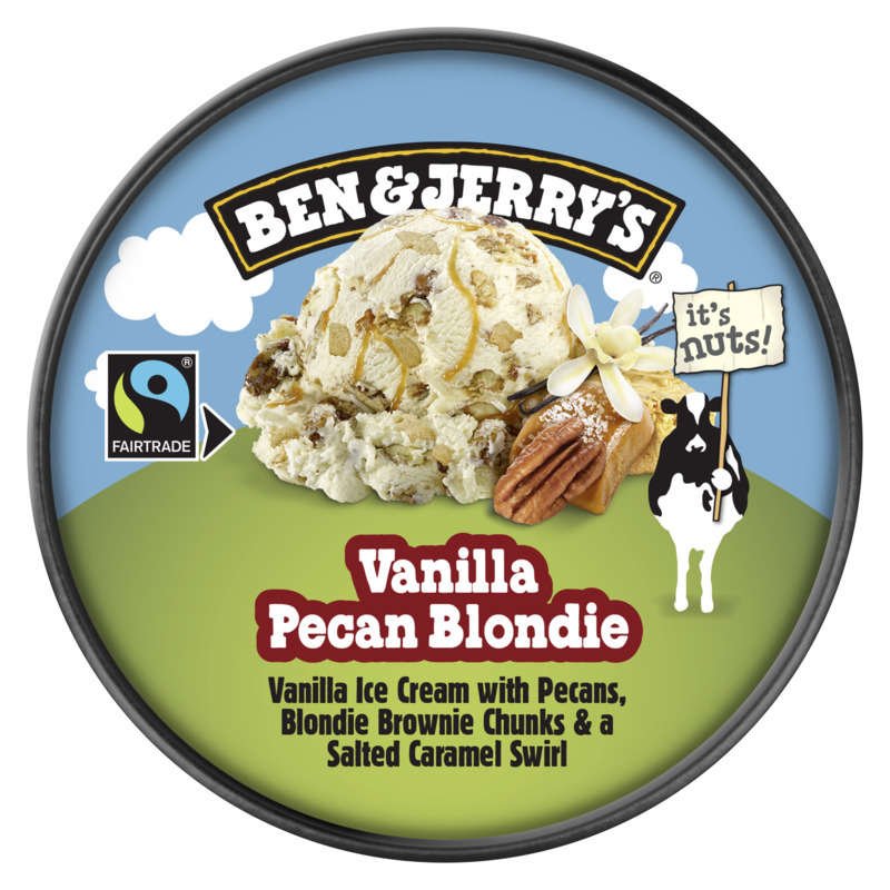 Ben & Jerry's Glace en Pot Vanille Pecan Blondie 414g