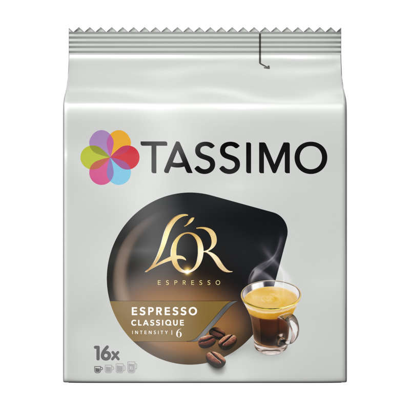 Tassimo Café L'Or Espresso Classique en Dosettes x16 - 140g