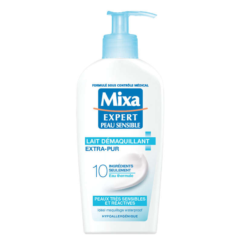 Mixa Lait Démaquillant Extra-Pur Apaisant Peaux Sensibles 200ml