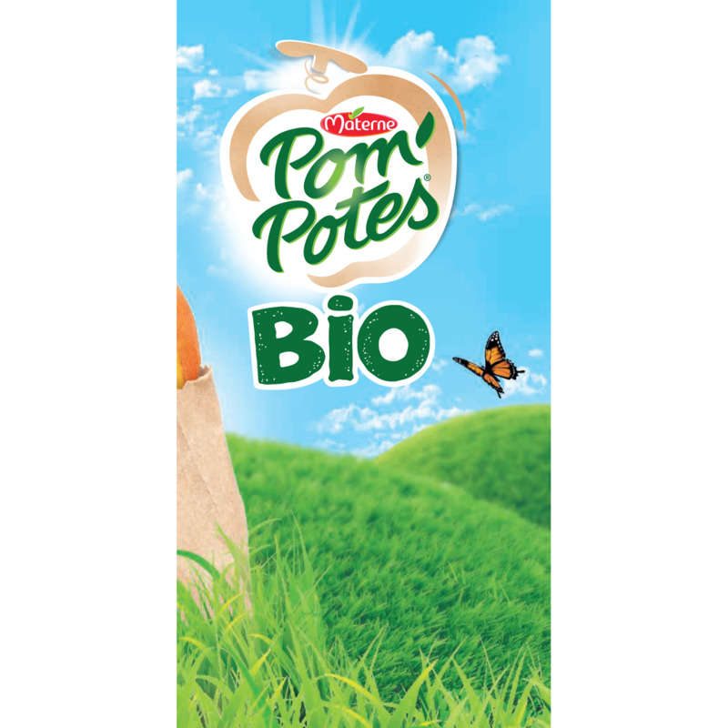 Pom'potes compotes gourdes bio multivariétés 12x90g