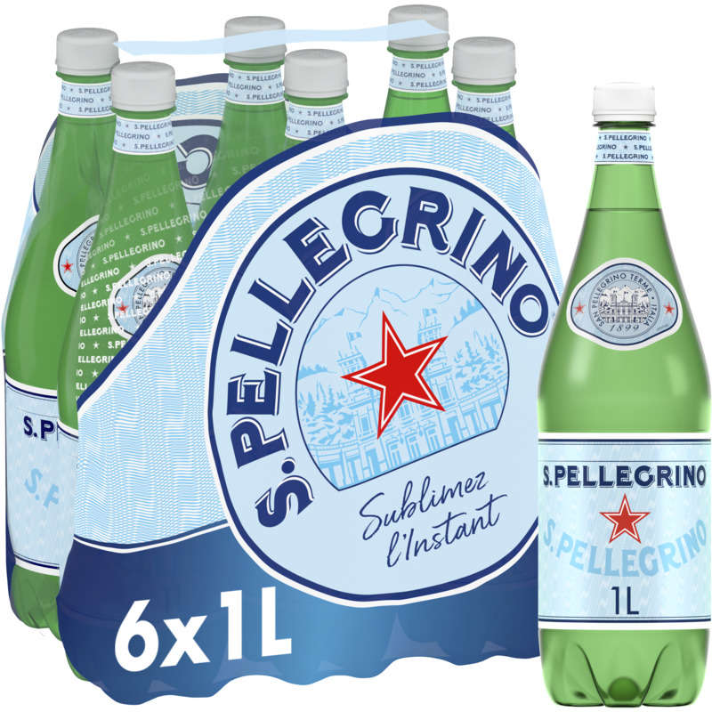 San Pellegrino Eau Minérale Naturelle Gazeuse 6x1L