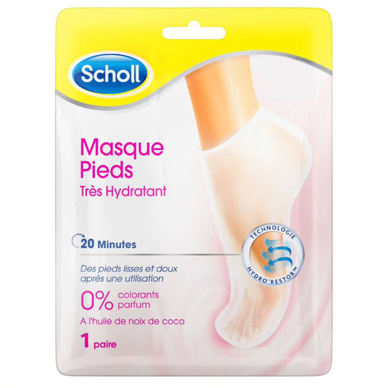 Scholl Masque Pieds Très Hydratant 2 X
