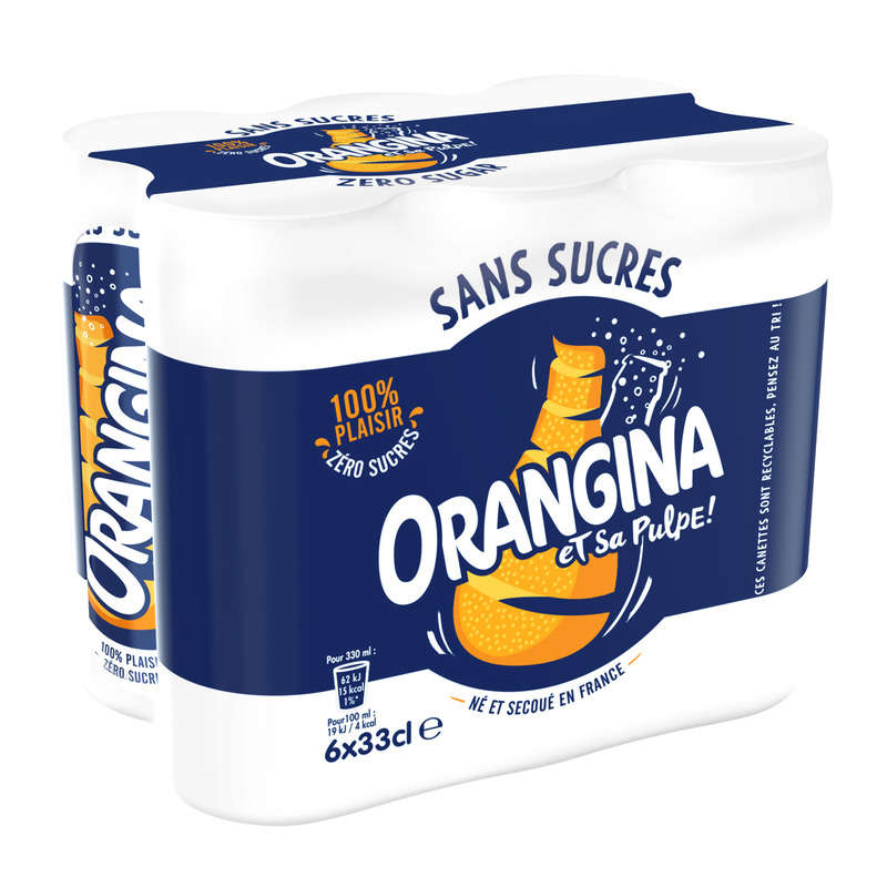 Orangina Soda Orange Sans Sucres 6x33cl