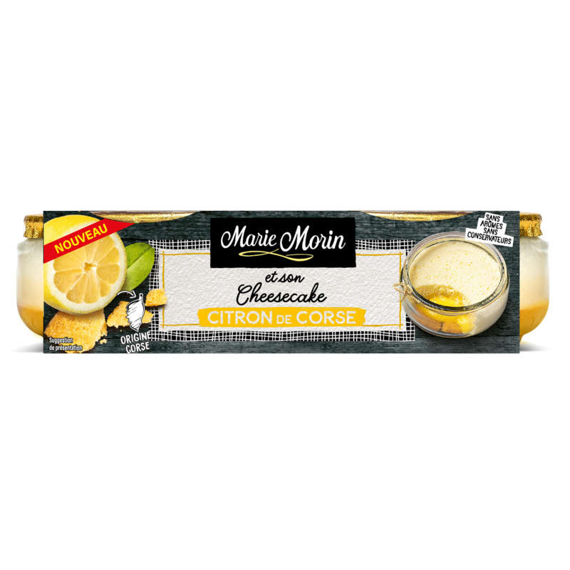 Marie Morin cheesecake citron de corse 2x 100g