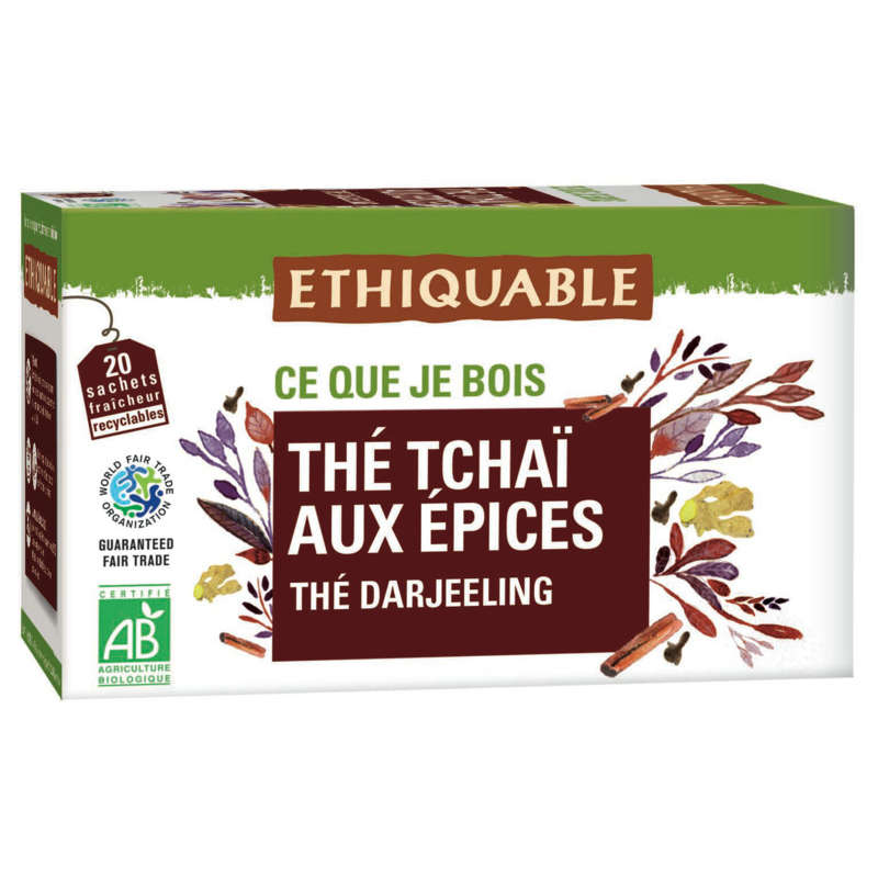 Ethiquable The Tchai Aux Epices Bio 36g
