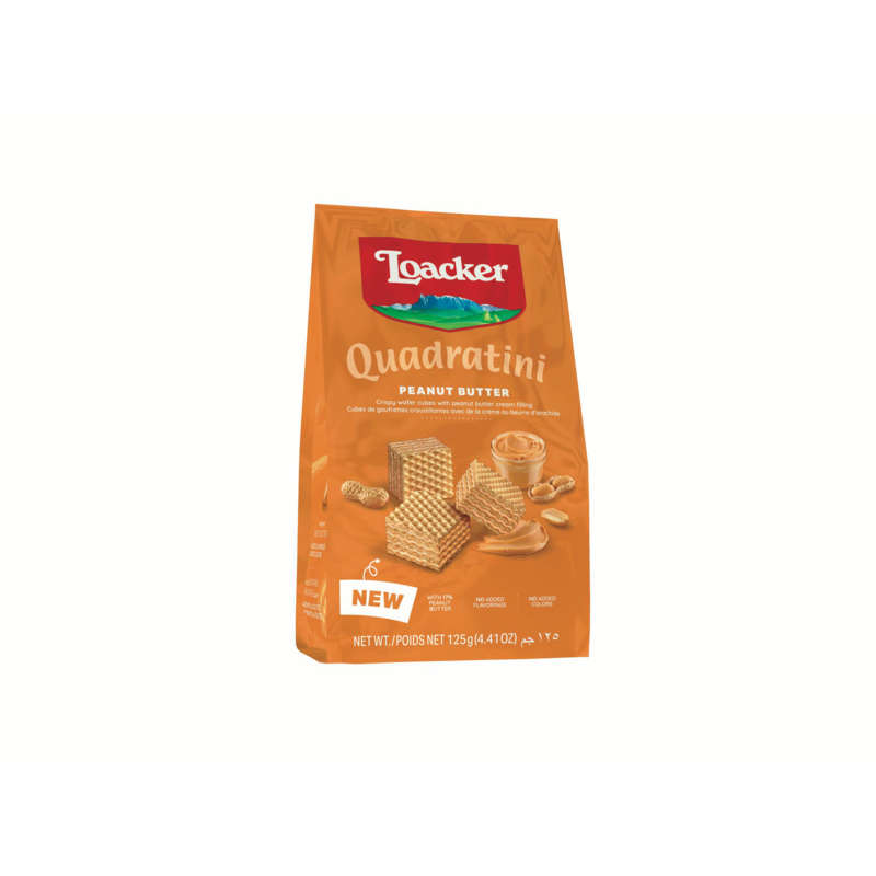 Loacker quadratani peanut butter new 125g