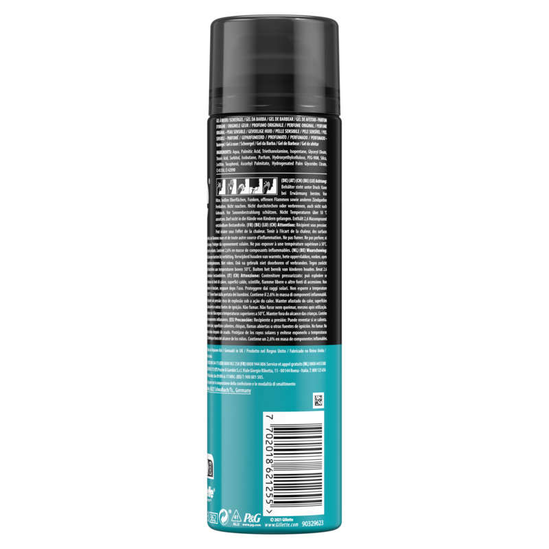 Gillette base shave gel peaux sensibles 200ml